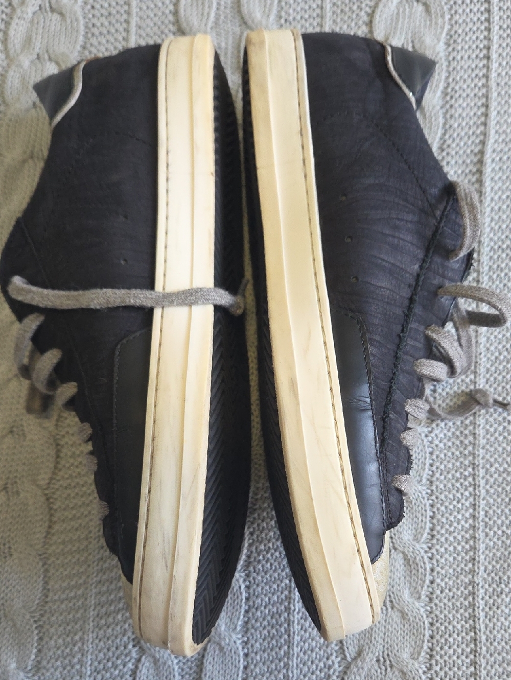 P448 John W Sneakers Black Zebra Leopard Print Size EU 38 US 7.5 8 Metallic - Picture 9 of 10